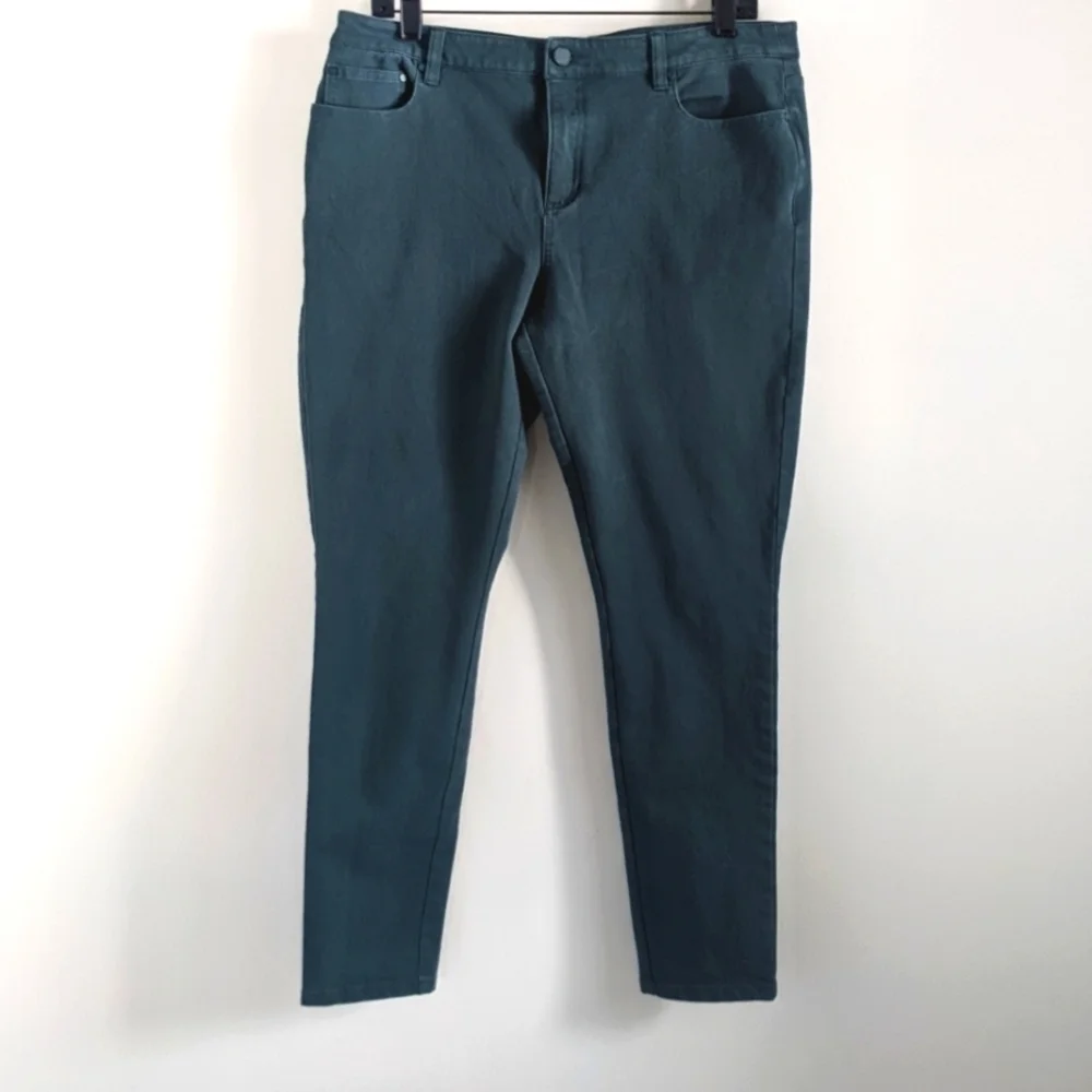 BODEN Forest Green Skinny Jeans 16 Portobello Bi Stretch